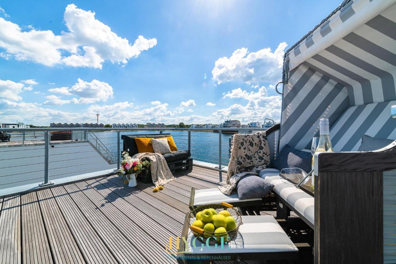 Hotel Schwimmendes Haus Hygge Olpenitz Exterior foto